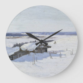 Reloj Redondo Grande Arte moderno de una granja | Aleksandr Borisov
