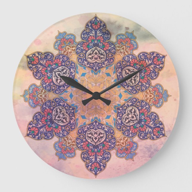 Reloj Redondo Grande Arte persa (Anverso)