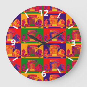 Reloj Redondo Grande Arte pop del coche del lujo del Benz 300 de