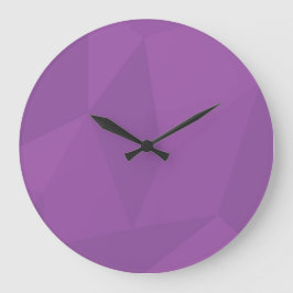 Reloj Redondo Grande Arte sencillo morado, geométrico, fresco, moderno