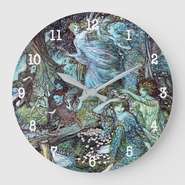 Reloj Redondo Grande Arthur rackham (Anverso)