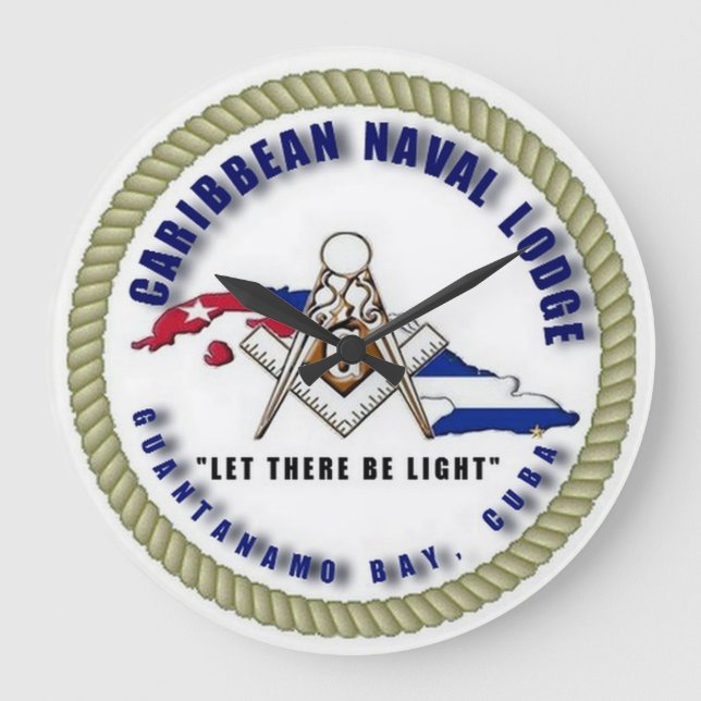 Reloj Redondo Grande Artículos masónicos de CNL (Anverso)