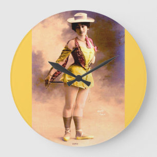 Reloj Redondo Grande artista de la discoteca circa 1890 Vera