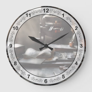 Reloj Redondo Grande Artista Gráfico - En la Oficina de Impresores