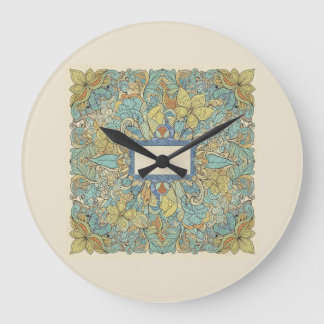 Reloj Redondo Grande Artistic Zentangle Mandala Wall Clock