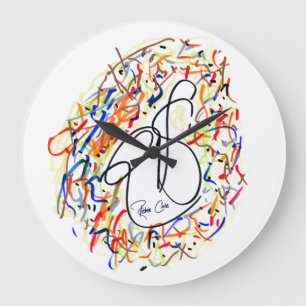 Reloj Redondo Grande Artwork clock by saxophonist Richie Cole.
