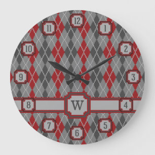 Reloj Redondo Grande Ashes and Embers Argyle Clock