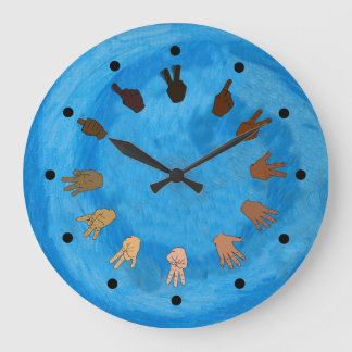 Reloj Redondo Grande ASL Clock Blue