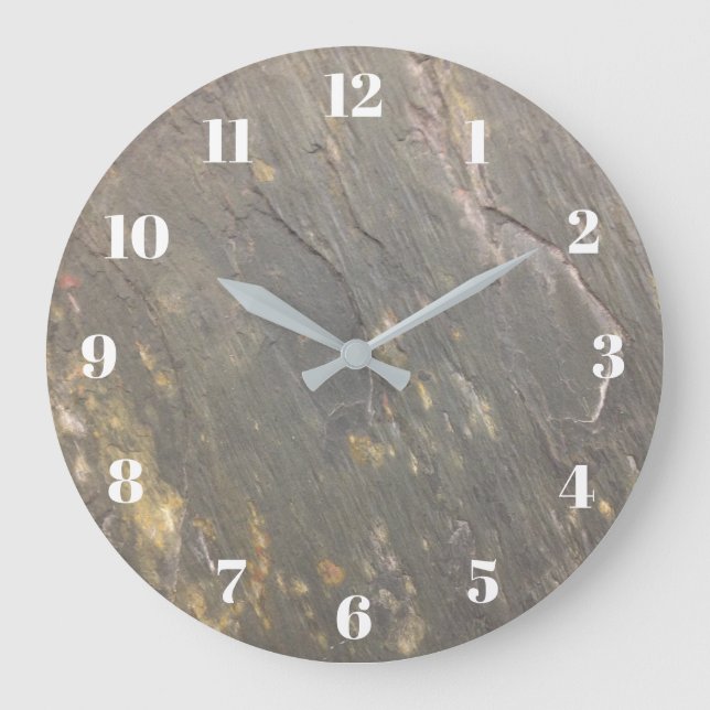 Reloj Redondo Grande Aspecto de la hoja de cálculo verde (Anverso)