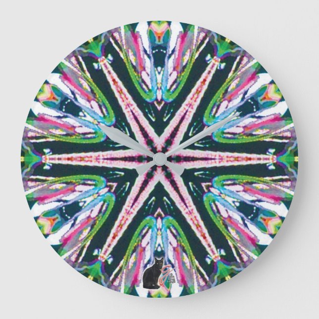 Reloj Redondo Grande Astral Kaleidoscope (Anverso)