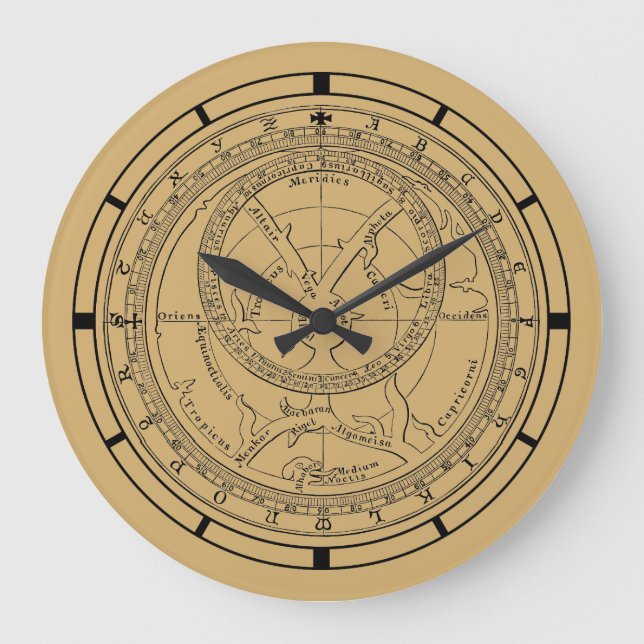 Reloj Redondo Grande Astrolabe de Chaucer a eso de 1900 (Anverso)