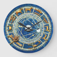 Astrología Celestial Zodiac Blue and Gold Old Worl