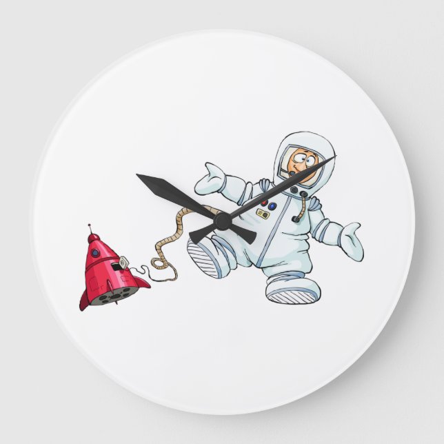 Reloj Redondo Grande astronauta (Anverso)