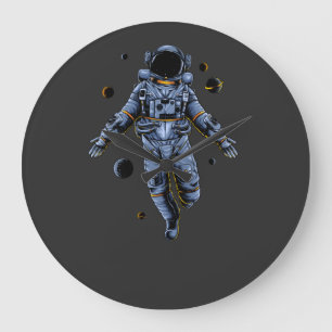 Reloj Redondo Grande Astronauta renuncia a invitación a Cojín decorativ