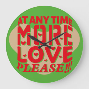 RELOJ REDONDO GRANDE AT ANY TIME MORE LOVE PLEASE!!! BY MASANSER