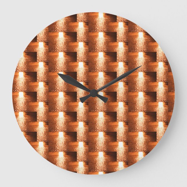 Reloj Redondo Grande Atardecer en el agua (Anverso)