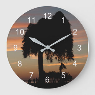Reloj Redondo Grande Atardecer en La Jolla