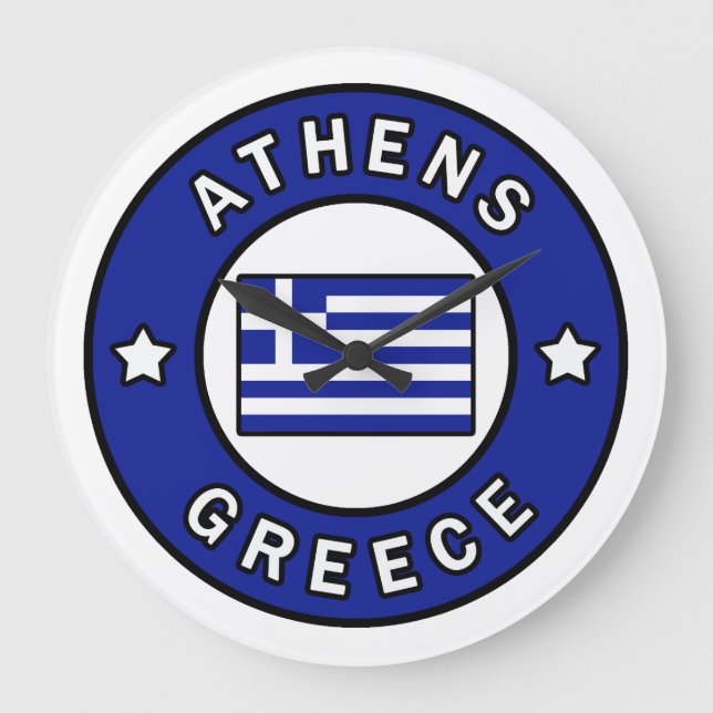 Reloj Redondo Grande Atenas Grecia (Anverso)