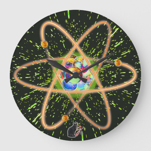 Reloj Redondo Grande Atómico radical (Anverso)