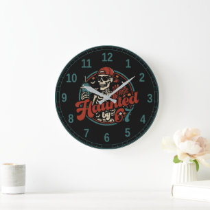 Reloj Redondo Grande Atormentado Por 67 Funny Halloween Six Seven 67 Me