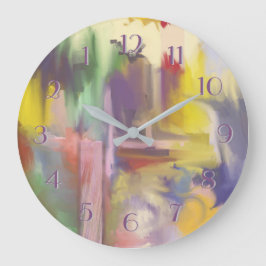 Reloj Redondo Grande Atracando diseño al revés registre