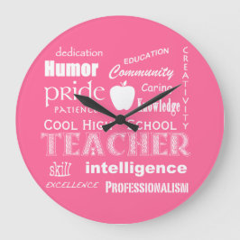 Reloj Redondo Grande Atributos del profesor Guay High School+Apple