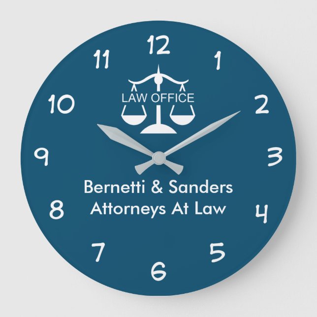 Reloj Redondo Grande Attorney Office Business Wall Clocks (Anverso)