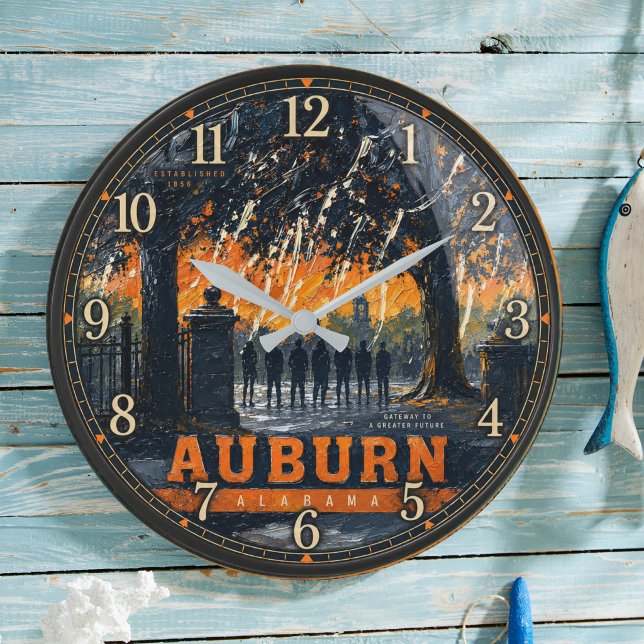 Reloj Redondo Grande Auburn Alabama Sunset  (Subido por el creador)
