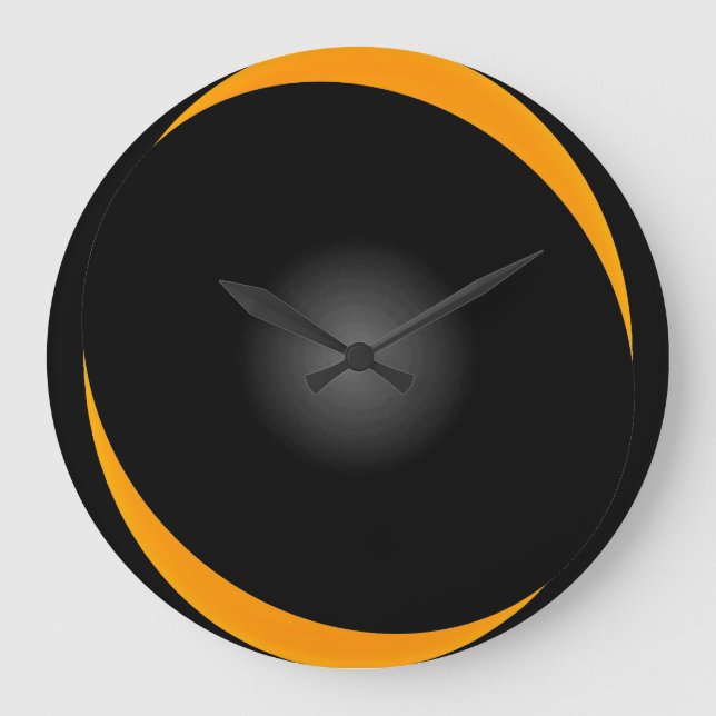 Reloj Redondo Grande Audaz Black Op Art Moderno CricketDiane (Anverso)