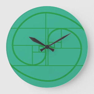 RELOJ REDONDO GRANDE AUREA MATEMATICA ARTISTICA BY MASANSER PIXELAT