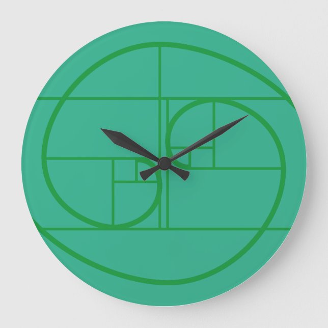 RELOJ REDONDO GRANDE AUREA MATEMATICA ARTISTICA BY MASANSER PIXELAT (Anverso)