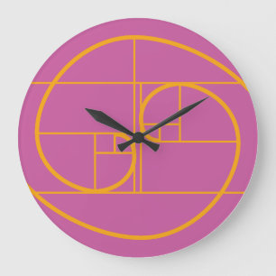 RELOJ REDONDO GRANDE AUREA MATEMATICA ARTISTICA BY MASANSER PIXELAT