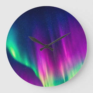 Reloj Redondo Grande Aurora Boreal