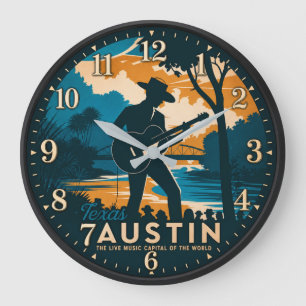 Reloj Redondo Grande Austin Texas Live Music Capital