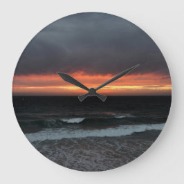 Reloj Redondo Grande Australia - Adelaide Sunset