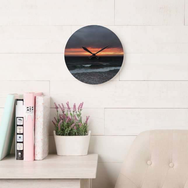 Reloj Redondo Grande Australia - Adelaide Sunset (Sala de lectura)