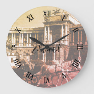 Reloj Redondo Grande Austria Viena Palacio de Hofburg Antiguo