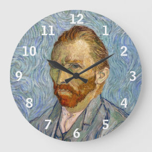 Reloj Redondo Grande Autorretrato de Vincent Van Gogh