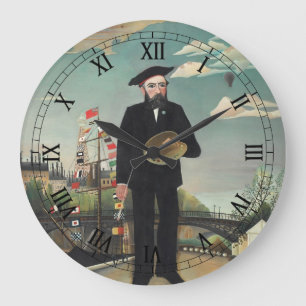 Reloj Redondo Grande Autorretrato Paisaje 1890, Henri Rousseau