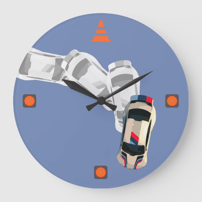 Reloj Redondo Grande AUTOX-White (Anverso)
