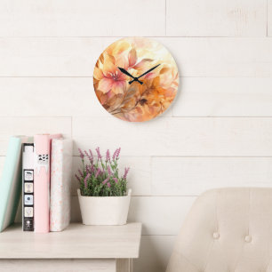 Reloj Redondo Grande Autumn Bouquet
