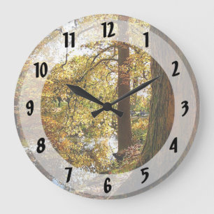 Reloj Redondo Grande Autumn Perspective