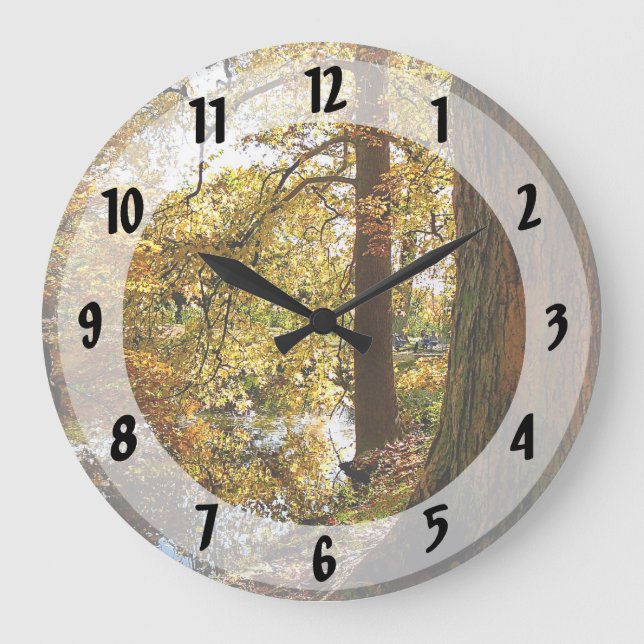 Reloj Redondo Grande Autumn Perspective (Anverso)