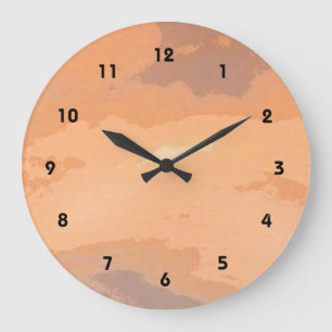 Reloj Redondo Grande Autumn Sunset