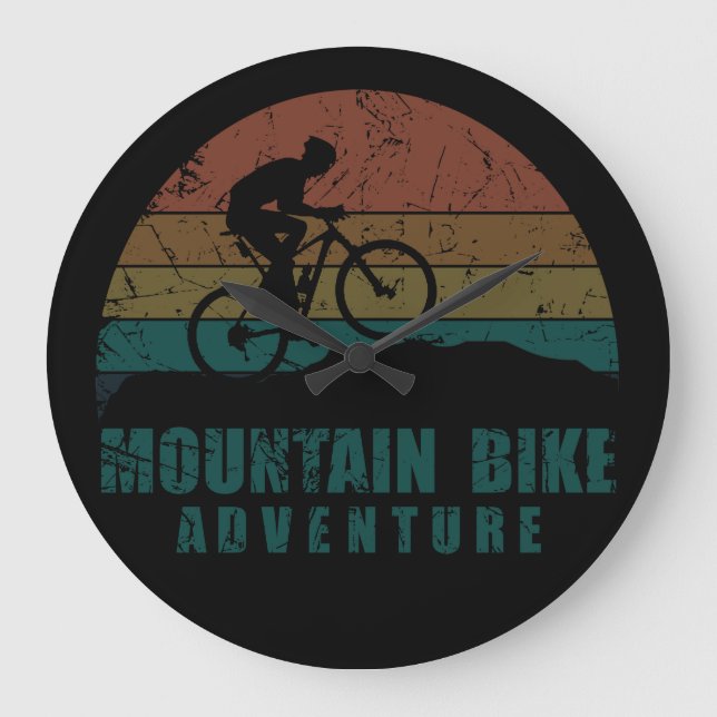 Reloj Redondo Grande Aventura en bicicleta de montaña Mtb (Anverso)