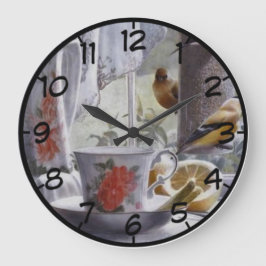 Reloj Redondo Grande Aves