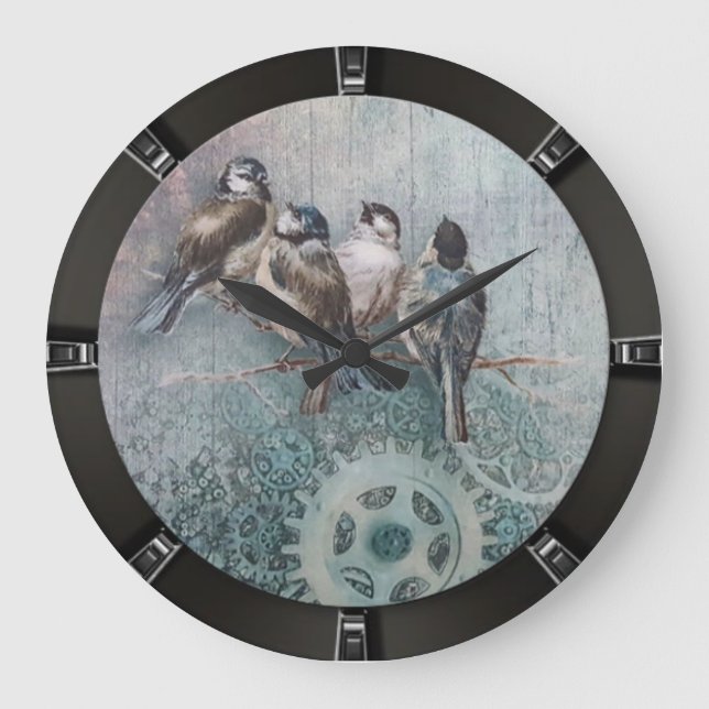 Reloj Redondo Grande Aves (Anverso)