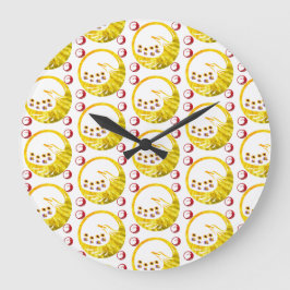 Reloj Redondo Grande aves resplandecientes