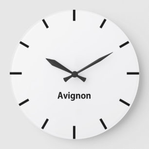 Reloj Redondo Grande Avignon City Time Zone Newsroom Wall