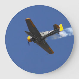 Reloj Redondo Grande Avión de guerra